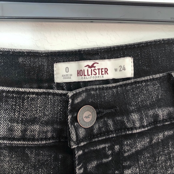 Hollister Low Rise Boyfriend Denim Shorts Size 0 - Picture 3 of 5
